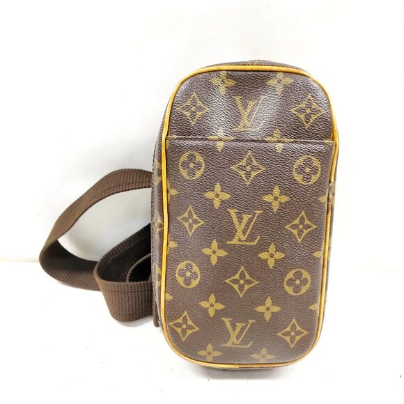 Louis Vuitton Pochette Gange brown Monogram Crossbody 517-070425 - Picture 1 of 14